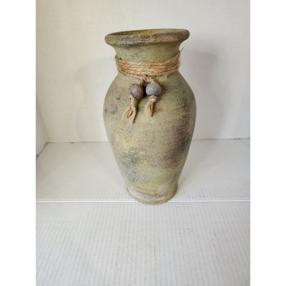 11" Pottery Vase Heavy
